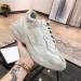 Gucci Men's Rhyton Sneaker In Ivory Leather