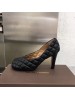 Bottega Veneta Padded Bloc Pumps In Black Lambskin