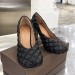 Bottega Veneta Padded Bloc Pumps In Black Lambskin