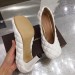 Bottega Veneta Padded Bloc Pumps In White Lambskin