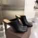 Bottega Veneta Bloc Mules In Black Calfskin