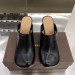 Bottega Veneta Bloc Mules In Black Calfskin