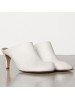 Bottega Veneta Bloc Mules In White Calfskin