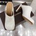 Bottega Veneta Bloc Mules In White Calfskin