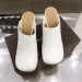 Bottega Veneta Bloc Mules In White Calfskin