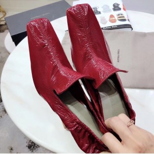 Bottega Veneta Loafer Pumps In Red Lambskin