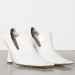 Bottega Veneta Loafer Pumps In White Lambskin