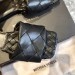 Bottega Veneta BV Lido Flat Sandals In Black Lambskin