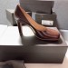 Bottega Veneta Bloc Pumps In Dark Brown Laville Leather