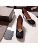 Bottega Veneta Bloc Pumps In Black Laville Leather