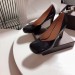 Bottega Veneta Bloc Pumps In Black Laville Leather