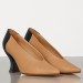 Bottega Veneta Almond Bicolor Pumps In Nude Nappa Leather