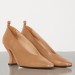 Bottega Veneta Almond Toe Pumps In Nude Nappa Leather