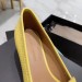 Bottega Veneta BV Madame Pumps In Yellow Embossed Lizard