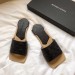 Bottega Veneta Intrecciato Slides In Black Nappa Leather