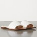 Bottega Veneta Intrecciato Slides In White Nappa Leather