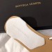 Bottega Veneta Intrecciato Slides In White Nappa Leather