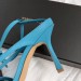 Bottega Veneta Ankle-strap Stretch Sandals In Blue Nappa Leather