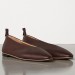 Bottega Veneta Almond Flats In Bordeaux Nappa Leather