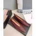 Bottega Veneta Almond Flats In Bordeaux Nappa Leather