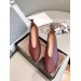 Bottega Veneta Almond Flats In Bordeaux Nappa Leather