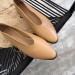 Bottega Veneta Almond Flats In Nude Nappa Leather