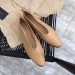 Bottega Veneta Almond Flats In Nude Nappa Leather