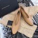 Bottega Veneta Almond Flats In Nude Nappa Leather