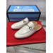 Gucci Princetown Slippers In White Leather
