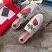 Gucci White Princetown Slippers With Gucci Strawberry