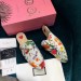 Gucci Princetown Slippers In Flora Print Canvas