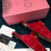 Gucci Princetown Slippers In Red GG Velvet