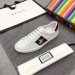 Gucci White Women Ace Embroidered Bee Sneaker