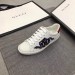 Gucci White Women Ace Embroidered Kingsnake Sneaker