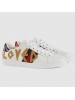 Gucci White Women Ace Embroidered Loved Sneaker