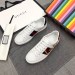 Gucci White Women Ace Embroidered Loved Sneaker