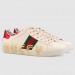 Gucci White Women Ace Sneaker With Guccy Print