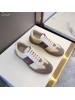 Gucci Butter Leather Women G74 Sneaker With Web