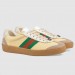 Gucci Butter Leather Women G74 Sneaker With Web