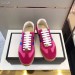 Gucci Women G74 Nylon Sneaker With Web