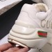 Gucci Women Rhyton Gucci Logo Leather Sneaker