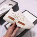 Gucci Women Rhyton Gucci Logo Leather Sneaker