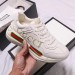 Gucci Women Rhyton Gucci Logo Leather Sneaker