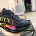 Gucci Women's Black Rhyton Sneaker With Gucci logo
