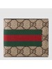 Gucci Beige Web GG Supreme Bi-fold Wallet