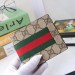 Gucci Beige Web GG Supreme Bi-fold Wallet