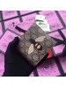 Gucci Bee Print GG Supreme Bi-fold Wallet