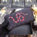 Gucci Zip Around Wallet In Black Kingsnake Print GG Supreme