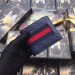 Gucci Blue Signature Web Bi-fold Wallet