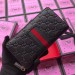 Gucci Black Signature Web Zip Around Wallet